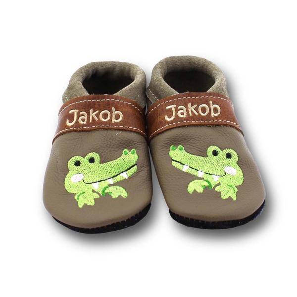 Hauschuhe freundliches Krokodil